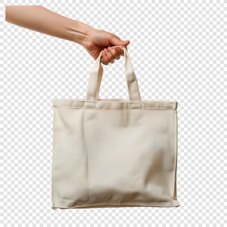 PSD bolsa de papel para la mano aislada sobre un fondo transparente