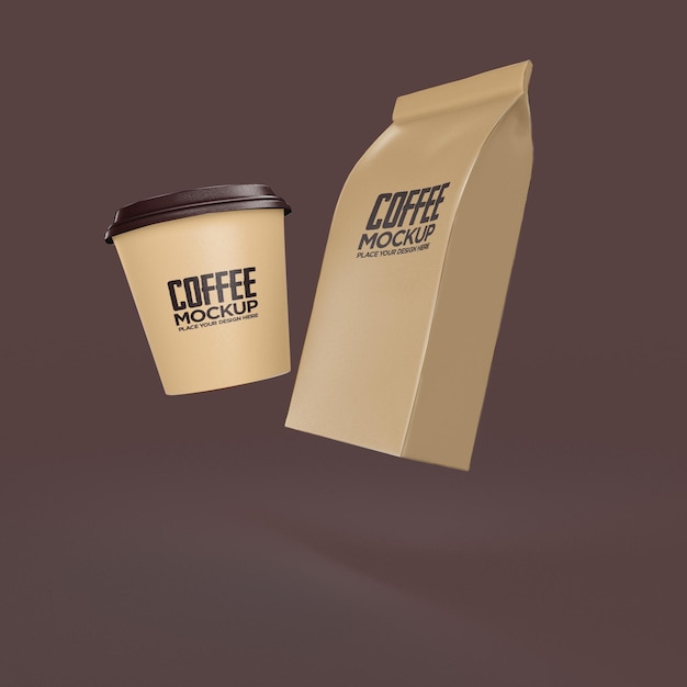 Bolsa de papel para tazas de café