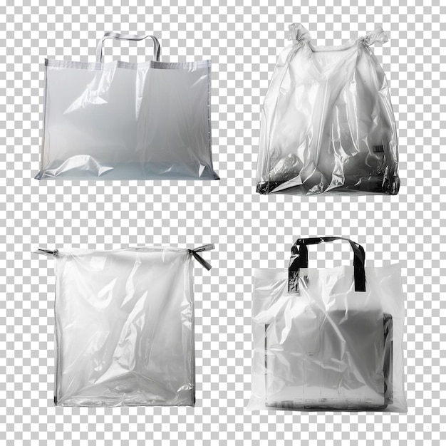 PSD bolsa de plástico desgarrada fondo transparente imagen aislada generativa de ia