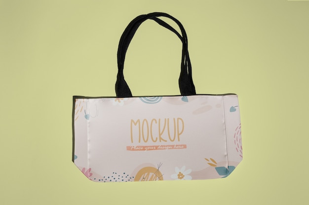 Bolsa de playa vista superior en estudio