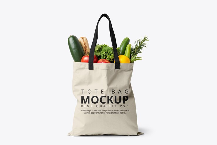una bolsa de verduras y una bolsa de comida