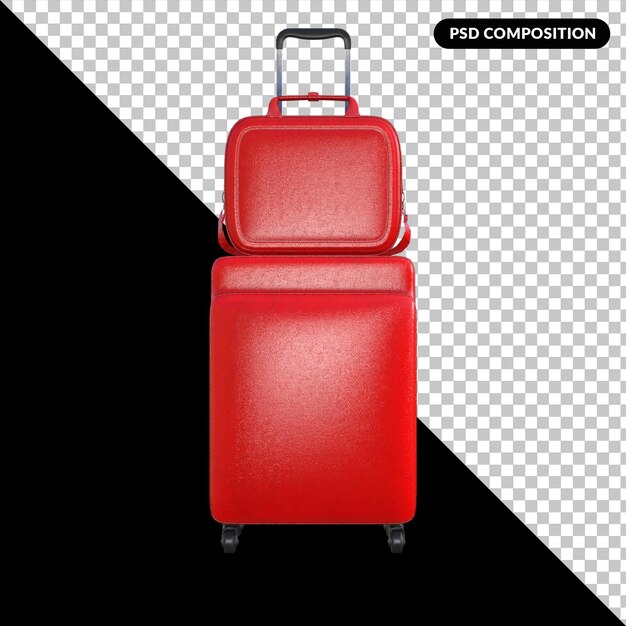 Bolsas de viaje aisladas premium PSD