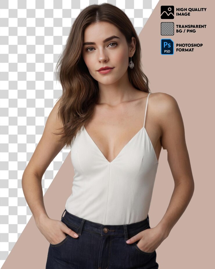 en el bolsillo de las manos de la mujer elegante