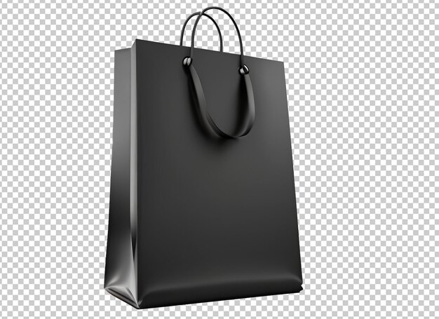 Bolso de compras negro 3d