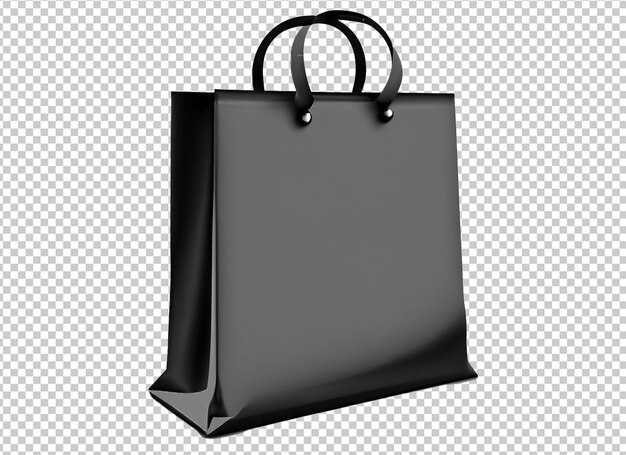 bolso de compras negro 3d