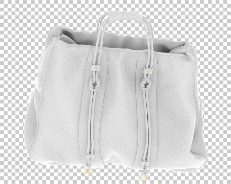 PSD bolso de cuero aislado sobre fondo transparente ilustración de renderizado 3d