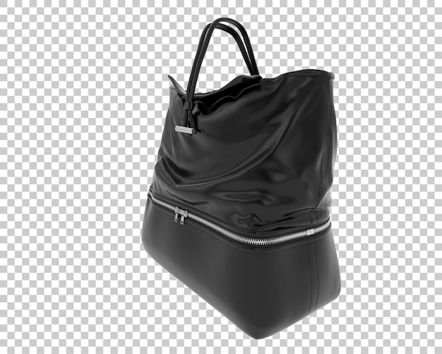 Bolso de cuero aislado sobre fondo transparente Ilustración de renderizado 3d