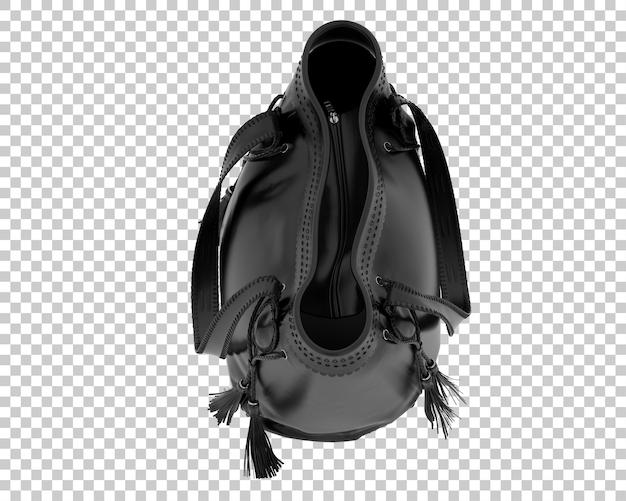 PSD bolso de cuero aislado sobre fondo transparente ilustración de renderizado 3d