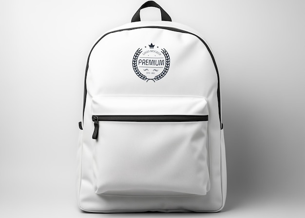 Bolso escolar modelo psd de logotipo editável