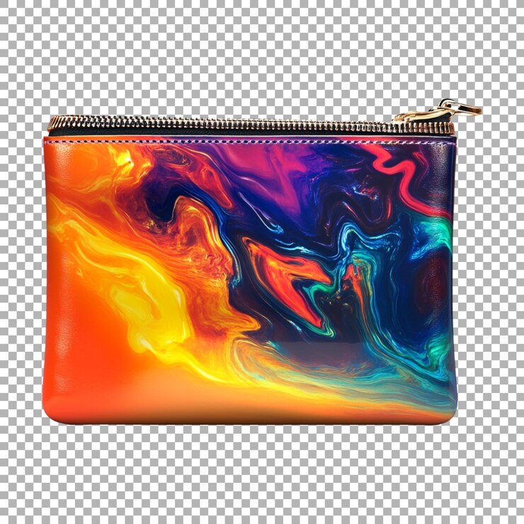 PSD bolso floral para damas de png en un fondo transparente generado por ai
