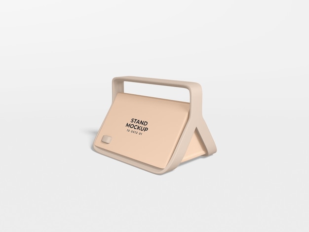 Bolso de mano con logotipo de soporte de pie Mockup