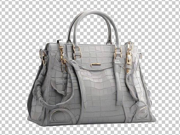 Bolso de mano de mujer gris renderizado en 3d