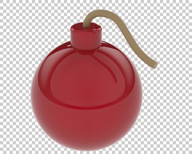Bomba aislada sobre fondo transparente ilustración de renderizado 3d