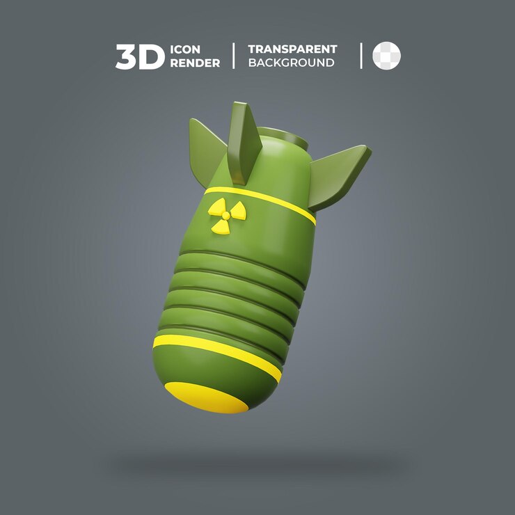 PSD bomba radiactiva modelo 3d