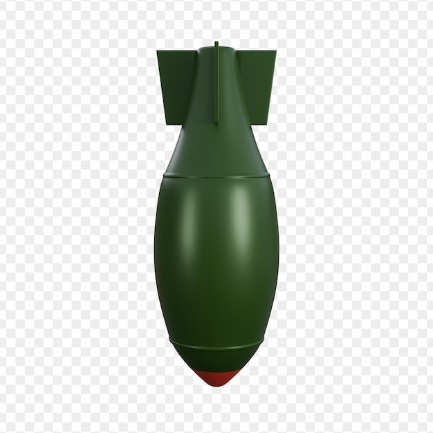 Bombas atómicas en 3D Explosión de bombas atómicas verdes