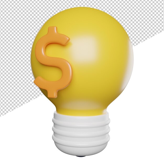 La bombilla de la idea creativa
