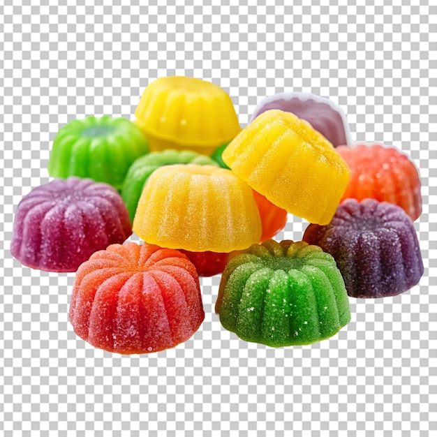 PSD des bonbons à la gelée colorés