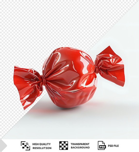 PSD des bonbons isolés dans une enveloppe rouge png clipart