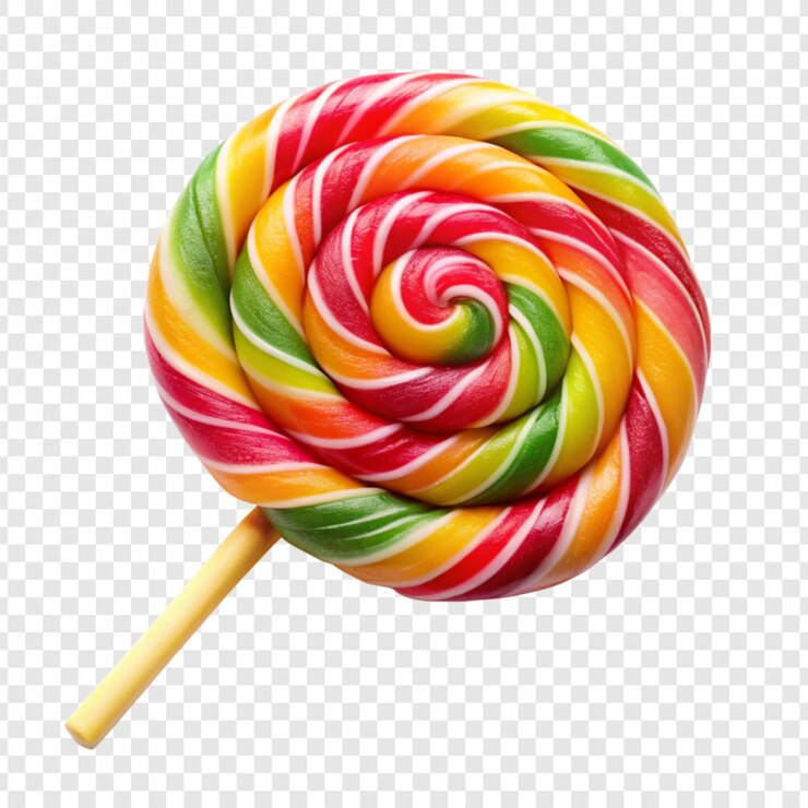 PSD bonbons isolés sur un fond transparent