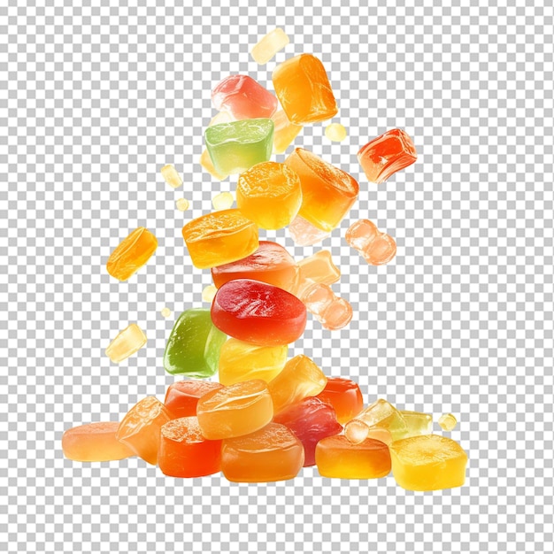 PSD des bonbons de marmelade de fruits et des bonbons à la gelée png