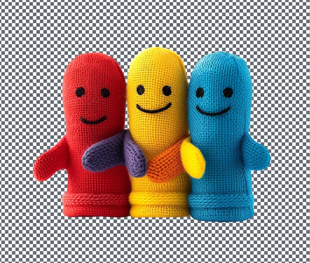 Boneco lovely finger puppets isolado em fundo transparente