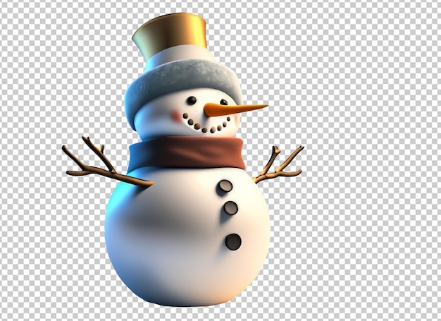 Bonhomme de neige de Noël 3D