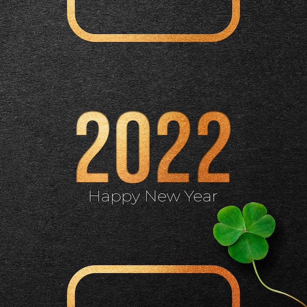 Bonne année 2022 motif de conception de typographie de texte