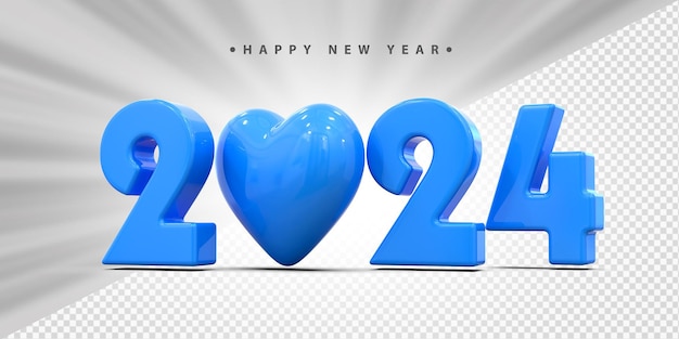 Bonne Année 2024 Avec Coeur