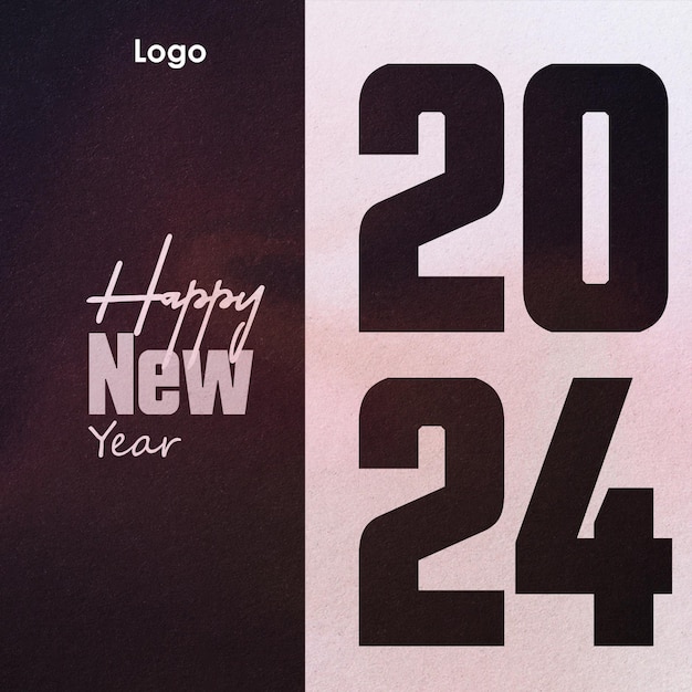 Bonne Année 2024 Conception De Bannière De Félicitations Bonne Année Instagram De La Nouvelle Année
