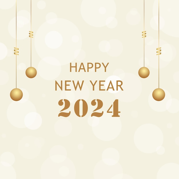 Bonne année 2024 fichier psd