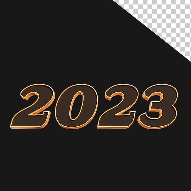 Bonne Année Dorée Et Noire 2023