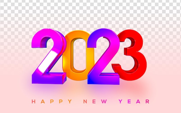 Bonne année pleine de couleurs 2023