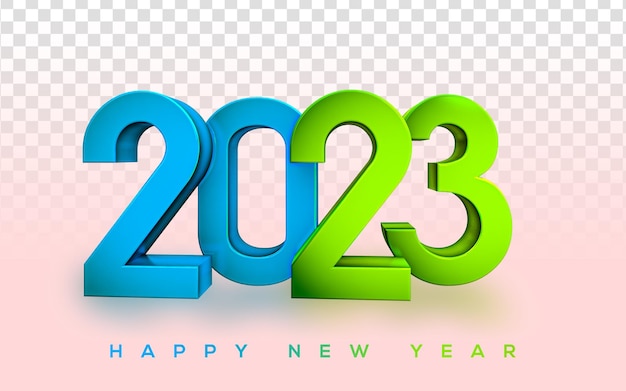 PSD bonne année pleine de couleurs 2023