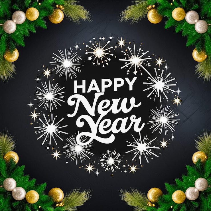 PSD bonne année sur les réseaux sociaux