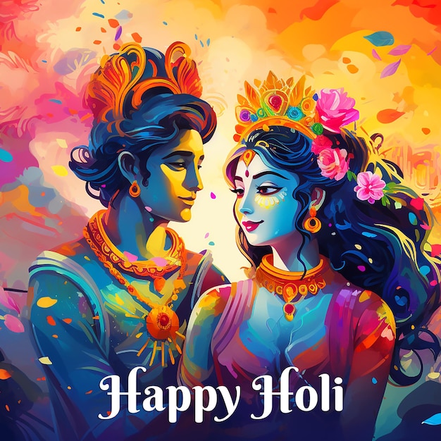 Bonne célébration du festival de Holi