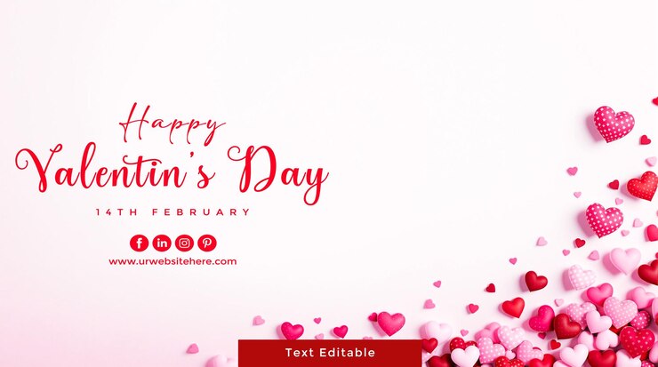 PSD bonne fête de la saint-valentin sur le fond