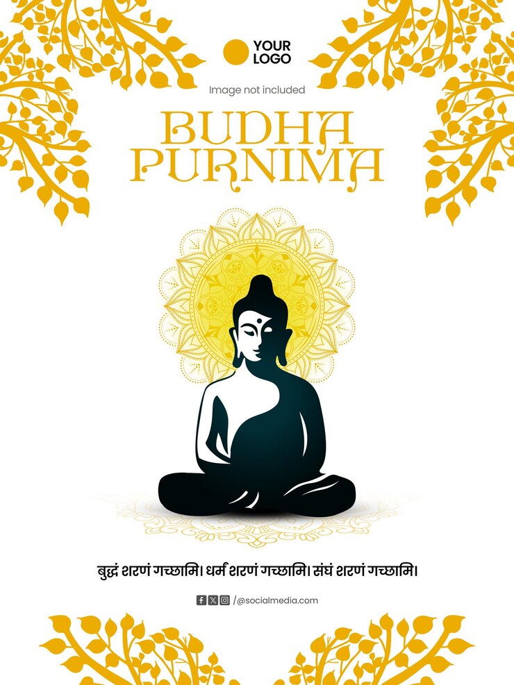 PSD bonne journée de bouddha purnima