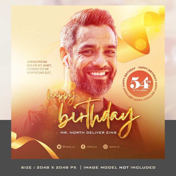 PSD bonne journée, félicitations pour l'anniversaire, affiche, flyer, bannière.