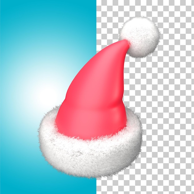 PSD bonnet de noel rendu 3d