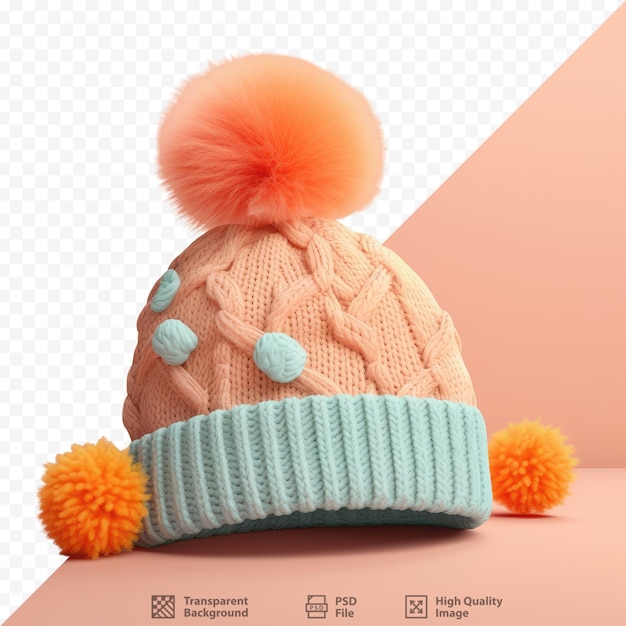 Bonnet Avec Pompon En Tricot