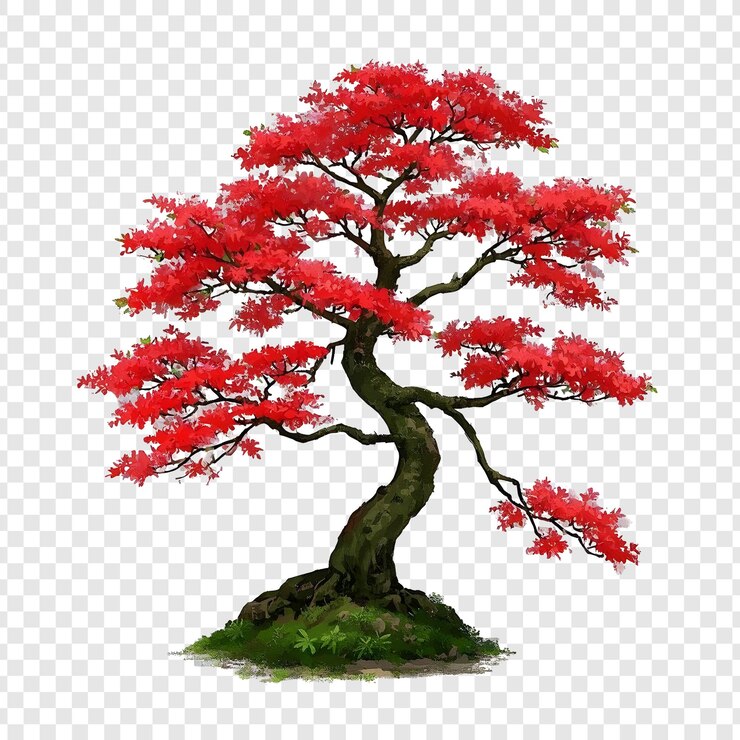 PSD le bonsaï rouge