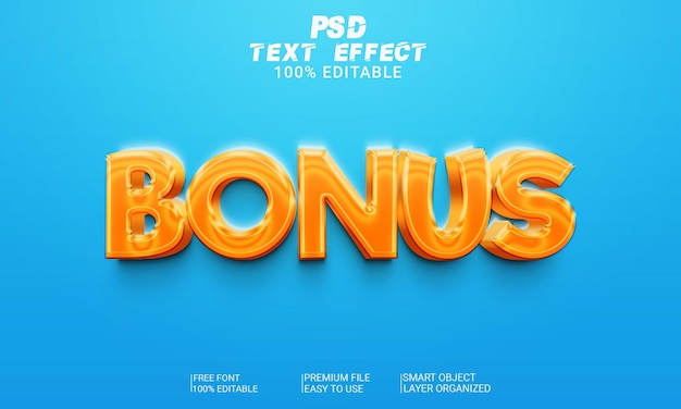 Bonus D'effet De Texte 3d