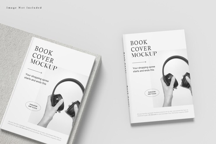Book Cover Mockup Design isolato