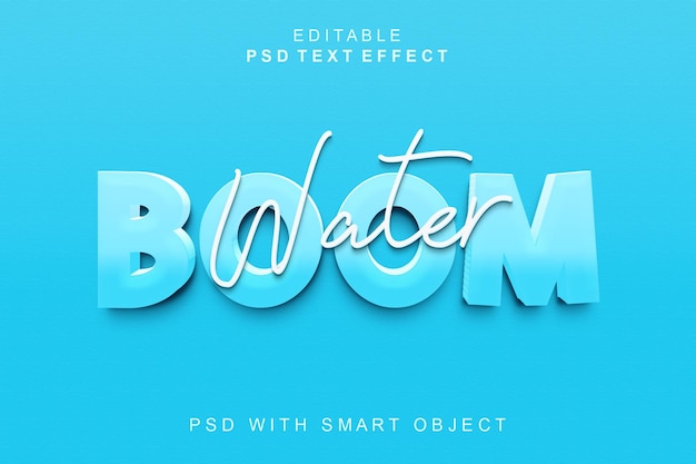 Boom 3d-texteffekt