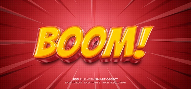 Boom-Text-Effekt im 3D-Stil
