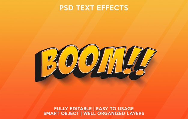 Boom-Texteffekt