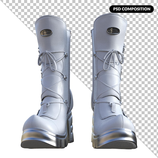 Boots Isolé Rendu 3d