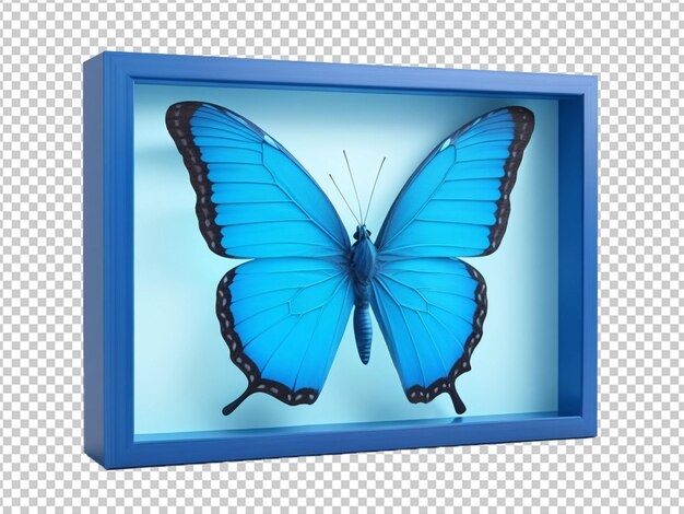 PSD borboleta azul técnica artificial