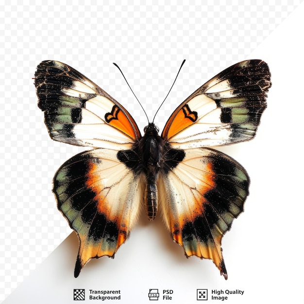 PSD borboleta em branco