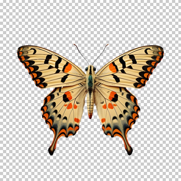 PSD borboleta vintage em fundo transparente